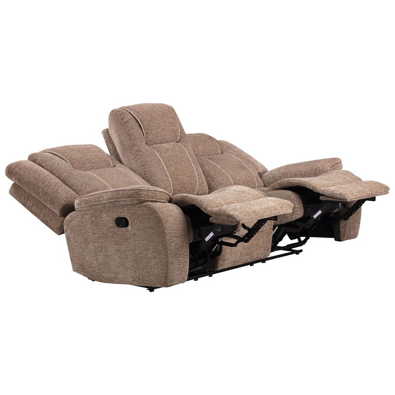 Bruno Plush Tobacco Manual Sofa