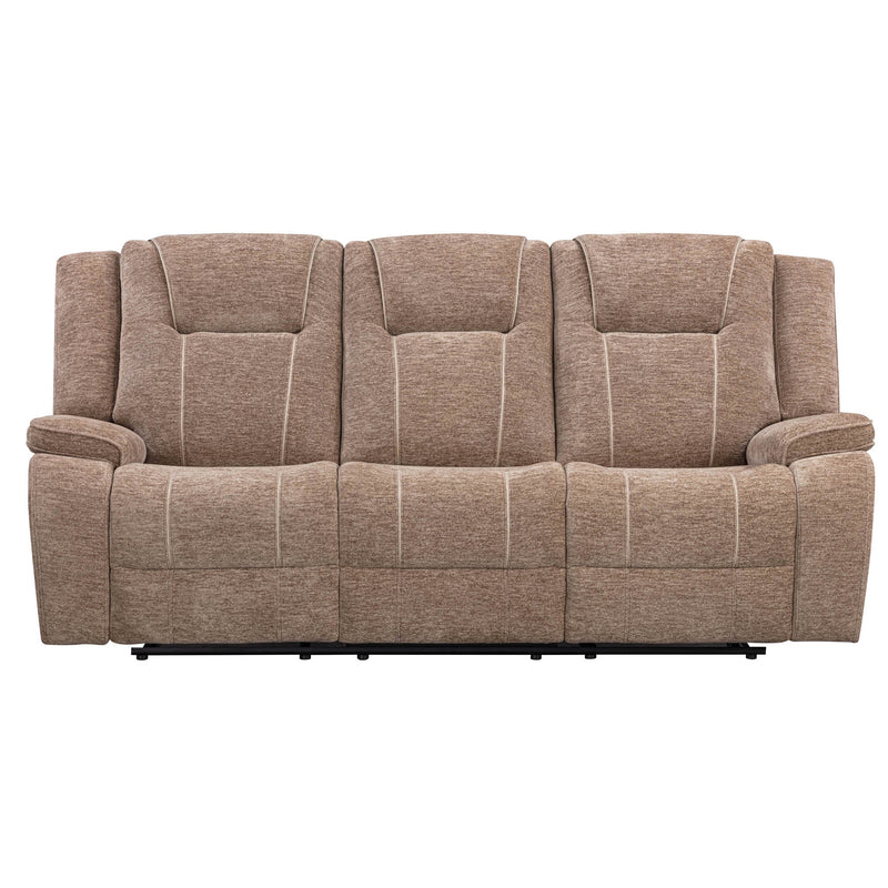 Bruno Plush Tobacco Manual Sofa