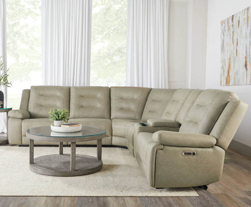 CALDWELL - TAHOE FOG 6pc Modular Power Reclining Sectional