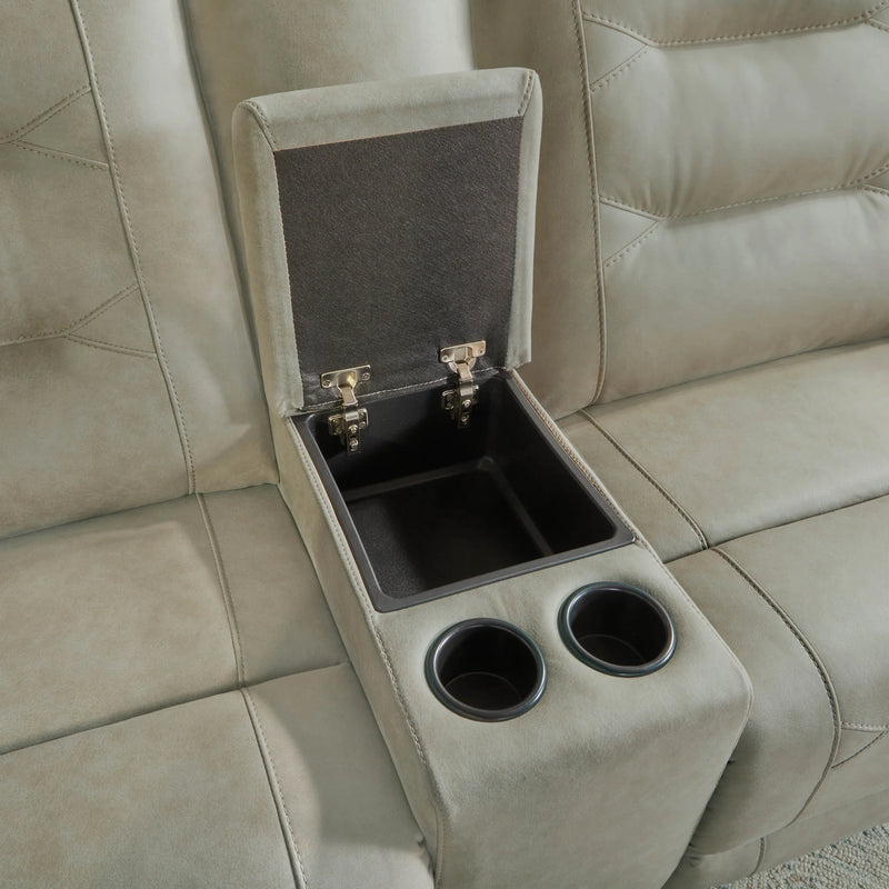 CALDWELL - TAHOE FOG 6pc Modular Power Reclining Sectional