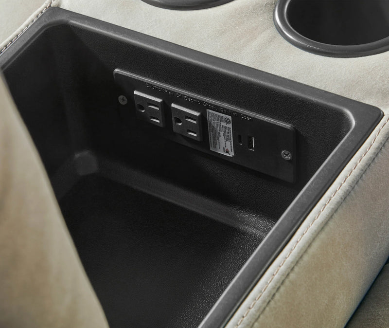 CALDWELL - TAHOE FOG 6pc Modular Power Reclining Sectional