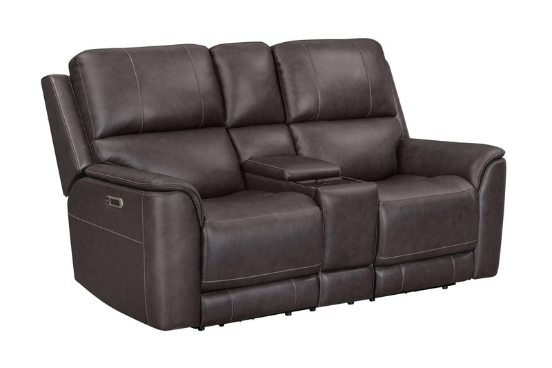 Parker House Easton Power Zero Gravity Console Loveseat – Steamboat Brown