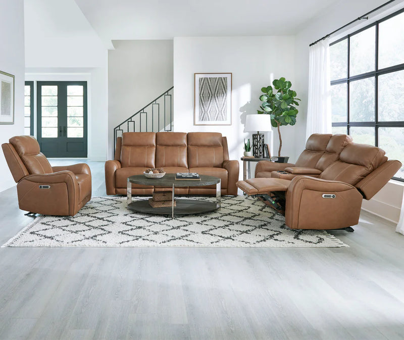 HAYWOOD - BUTTERNUT Power Sofa with Power Headrests