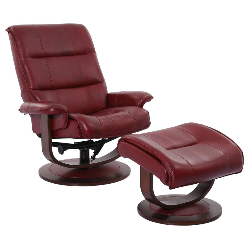 KNIGHT - ROUGE Manual Reclining Swivel Chair & Ottoman