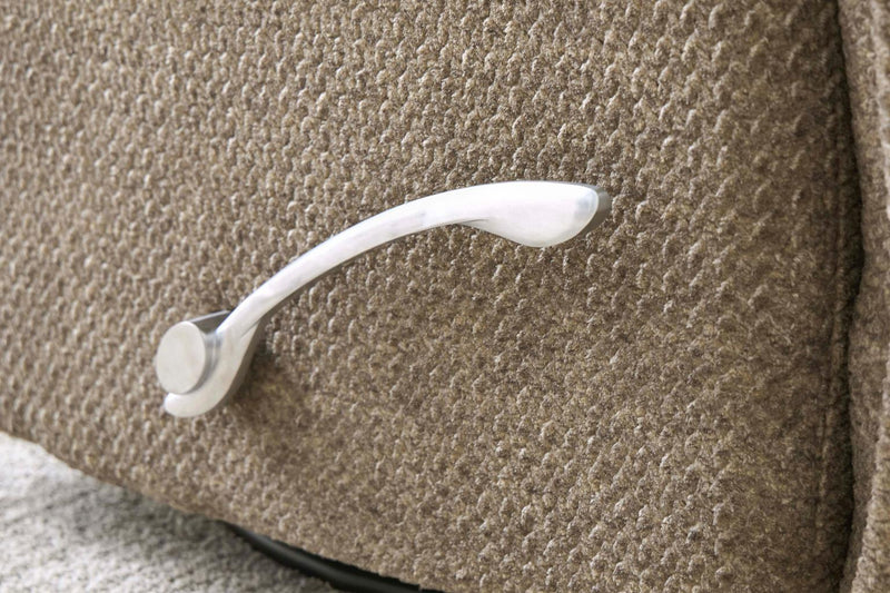 LEO Manual Armless Swivel Glider Recliner - Wheat