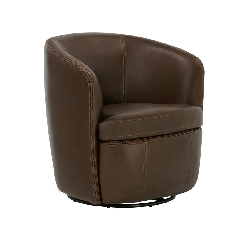 BAROLO - VINTAGE BROWN Swivel Club Chair
