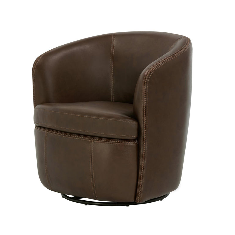 BAROLO - VINTAGE BROWN Swivel Club Chair