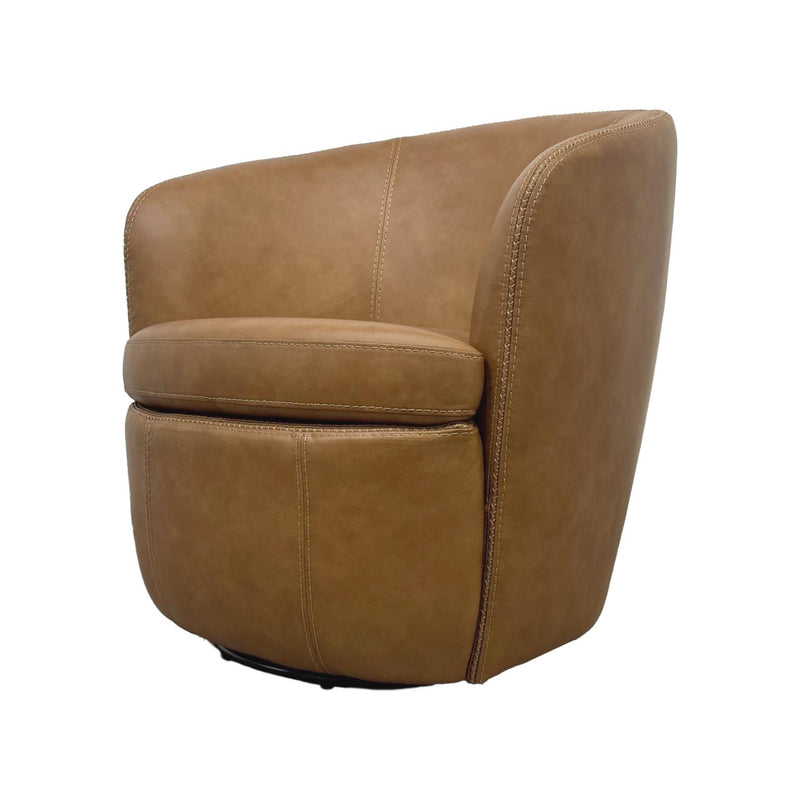BAROLO - VINTAGE CARAMEL Swivel Club Chair