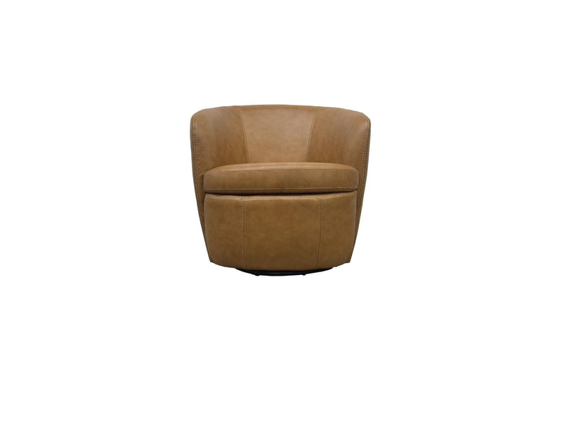 BAROLO - VINTAGE CARAMEL Swivel Club Chair