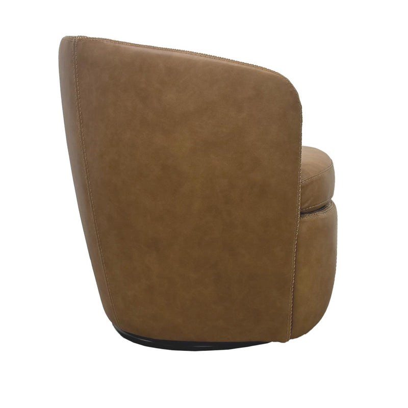 BAROLO - VINTAGE CARAMEL Swivel Club Chair