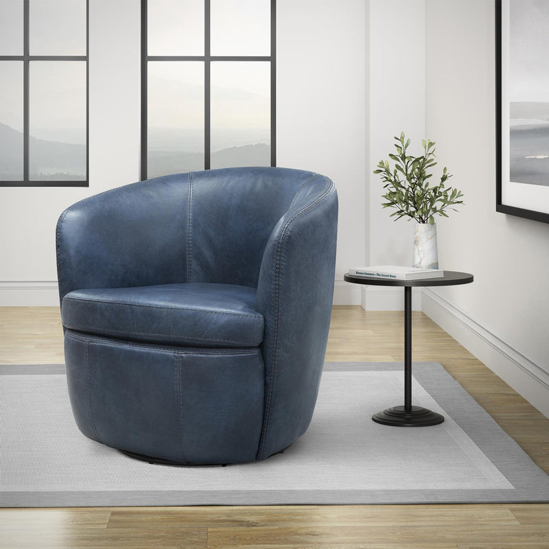 BAROLO - VINTAGE NAVY Swivel Club Chair