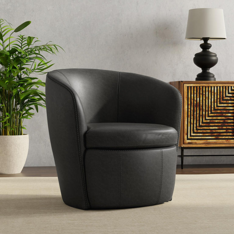 BAROLO - VINTAGE SLATE  Swivel Club Chair