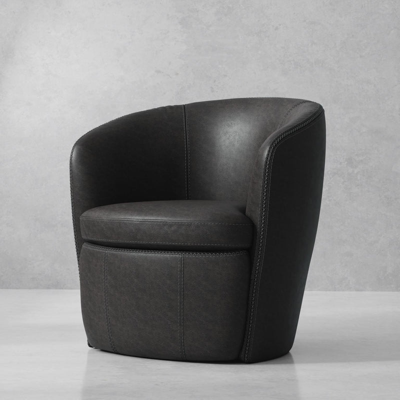 BAROLO - VINTAGE SLATE  Swivel Club Chair
