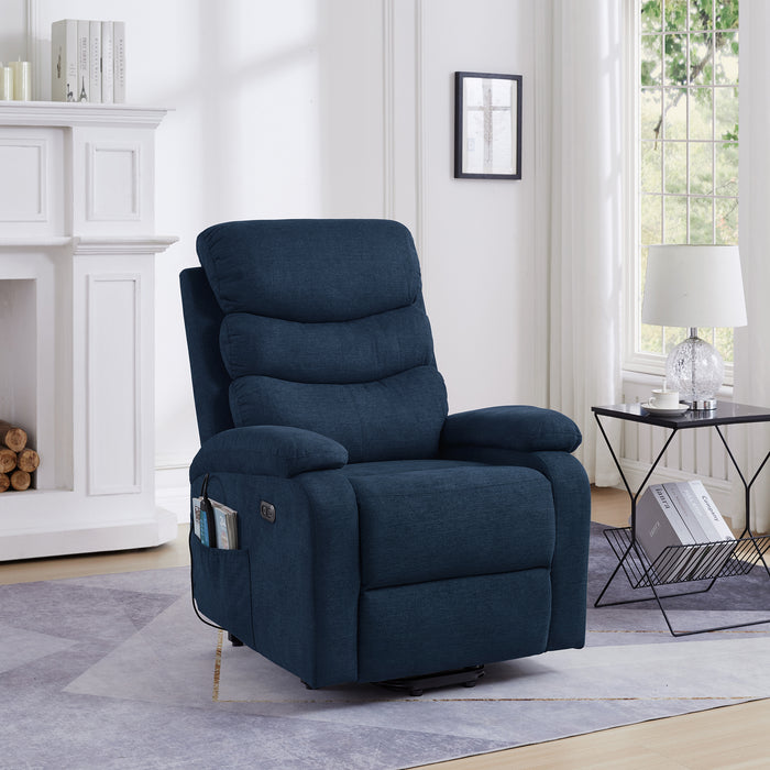 Lift Chair Blue with Message and Heat