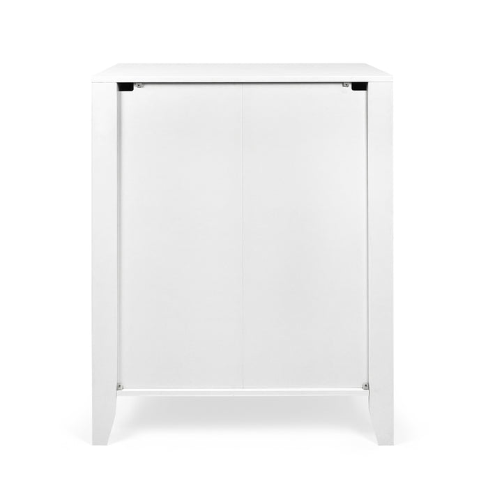 Modern White 6-Drawer Chest of Drawers