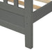 Twin Gray Wood Platform Bed with Headboard and Footboard lowrysfurniturestore