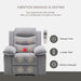 Light Gray Power Recliner Chair with Adjustable Massage Function Recliner Chair with Heating System for Living Room lowrysfurniturestore