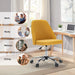 Yellow Home Office Desk Chair with Wheels | lowrysfurniturestore