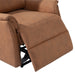 Orange Electric Power Recliner Chair Fabric Small Recliners with USB Ports | lowrysfurniturestore