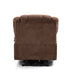 Lift Chair Brown Chenille 23" Seat Width and High Back Large Size Power Lift Recliner with 8-Point Vibration Massage and Lumbar Heating lowrysfurniturestore