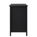 Drawer Dresser BAR CABINET side cabinet,buffet sideboard,buffet service counter, solid wood frame,plasticdoor panel,retro shell handle,applicable to dining room, living room, kitchen ,corridor,black | lowrysfurniturestore