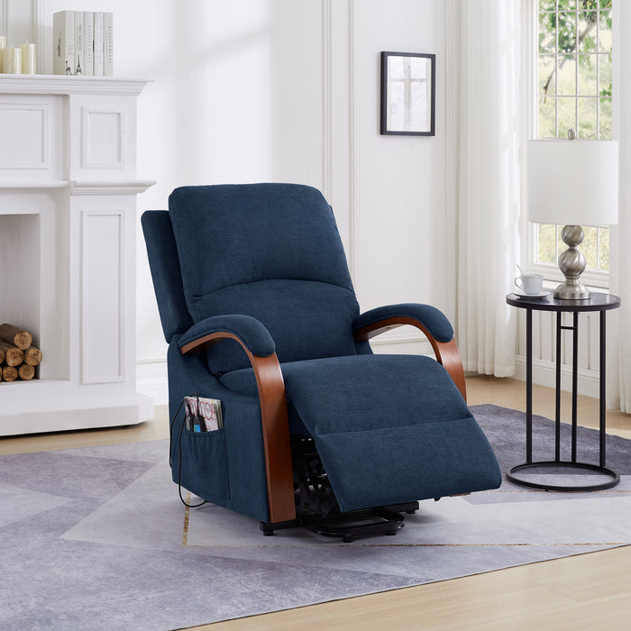 Lift Chair Blue With Message and Heat