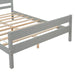 Full Bed with Headboard and Footboard,Grey | lowrysfurniturestore