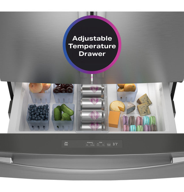 GE ENERGY STAR 28.7 Cu. Ft. Smart 4-Door French Door Refrigerator with Dual Dispense AutoFill Pitcher