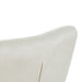 Beige Modern Velvet Fabric with Chrome Legs Soft and Comfortable lowrysfurniturestore