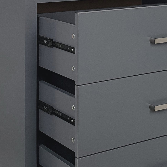 Charcoal Grey 4-Drawer Chest