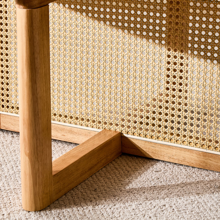 Natural Wooden Round Coffee Table