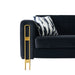 85" Black Modern Velvet Sofa for Living Room | lowrysfurniturestore