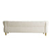 87" Beige Modern Boucle Upholstery Fabric Sofa for Living Room | lowrysfurniturestore