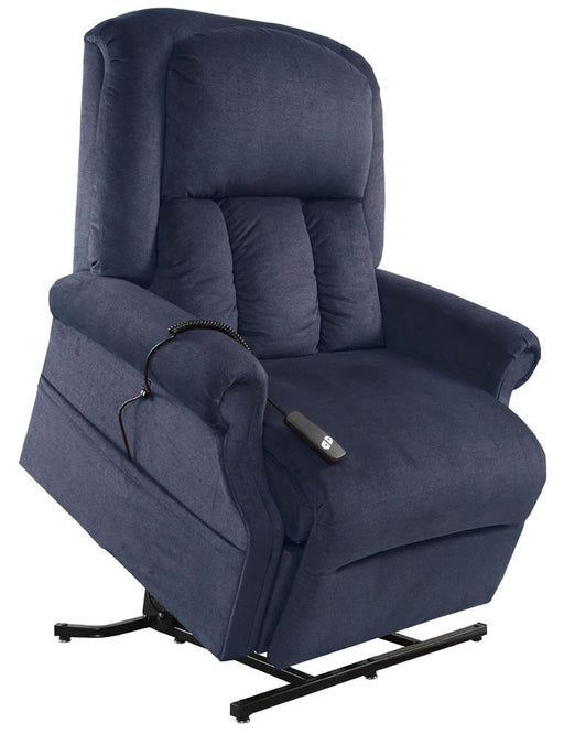 Dorell Blue Heat & Massage Power Lift Chair lowrysfurniturestore