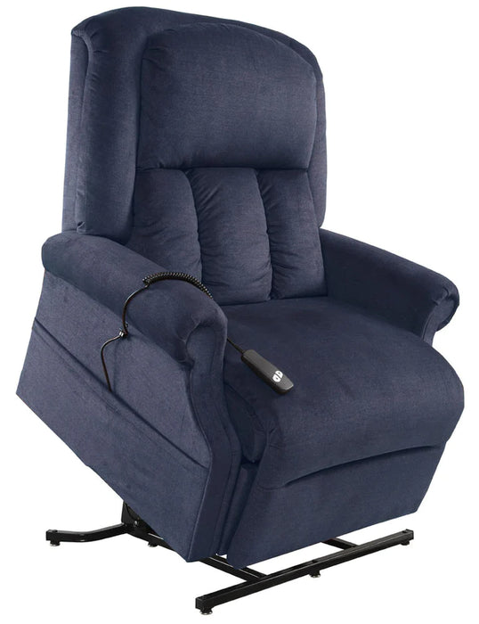 Dorell Blue Heat & Massage Power Lift Chair | lowrysfurniturestore