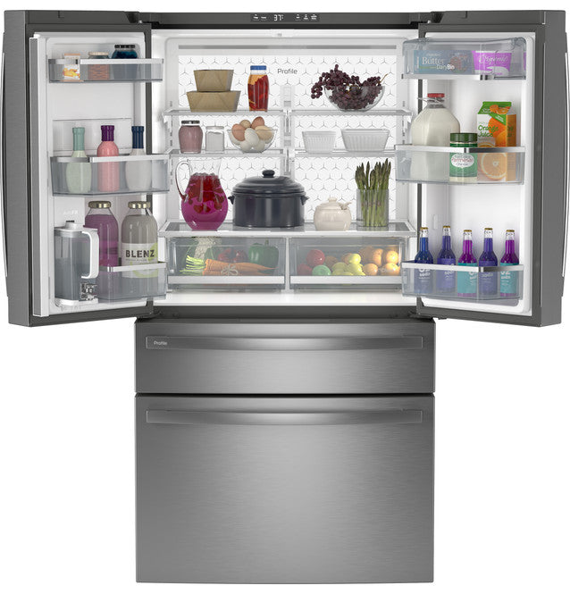 GE ENERGY STAR 28.7 Cu. Ft. Smart 4-Door French Door Refrigerator with Dual Dispense AutoFill Pitcher