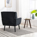 Devan Modern Soft Black Velvet Material Accent Chair lowrysfurniturestore