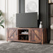 Farmhouse TV Stand, Wood Entertainment Center Media Console with Storage