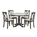 San Saba 5 Pieces Dining Table and Chairs Set Solid Wood | lowrysfurniturestore
