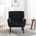 Devan Modern Soft Black Velvet Material Accent Chair lowrysfurniturestore