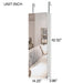 Full Mirror Jewelry Storage Cabinet With with Slide Rail Can Be Hung On The Door Or Wall