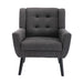 Modern Charcoal Linen Accent Chair | lowrysfurniturestore