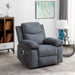 Dark Gray Power Recliner Chair with Adjustable Massage Function Recliner Chair with Heating System for Living Room lowrysfurniturestore