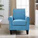 Accent Chairs Comfy Sofa Chair Armchair for Reading Office Linen fabric, Light Blue | lowrysfurniturestore