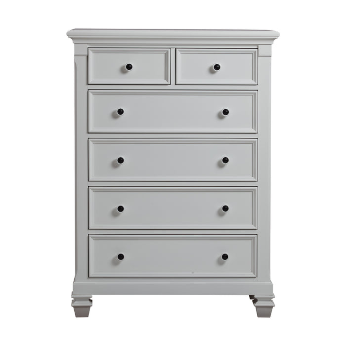 Glendale 6 Drawer Chest Pure White