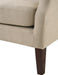 Irwin Beige Linen Button Tufted Wingback Chair | lowrysfurniturestore
