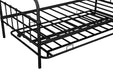 Twin Black Metal Frame Daybed with Trundle | lowrysfurniturestore