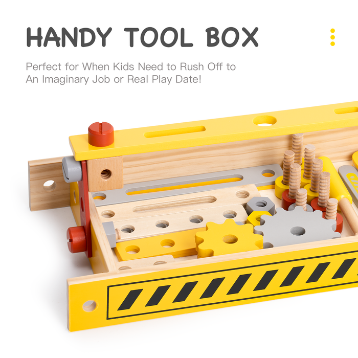 Classic Wooden Workbench for Kids, Great Gift for Children for Christmas,Party,Birthday