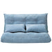 San Saba Lazy Sofa Adjustable Folding Futon Sofa Video Gaming Sofa with Two Pillows | lowrysfurniturestore
