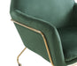 Keira Green Velvet Accent Chair with Metal Base lowrysfurniturestore